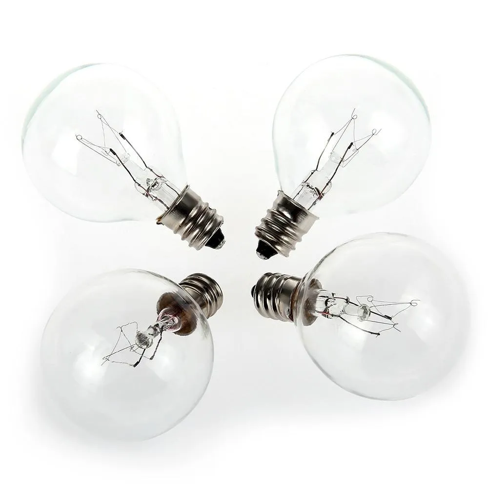 25Ft G40 Bulb Globe Patio String Lights With Clear Bulb Outdoor Patio Lights Christmas, Birthday, Wedding, Party, Decoration Beautiful Lights