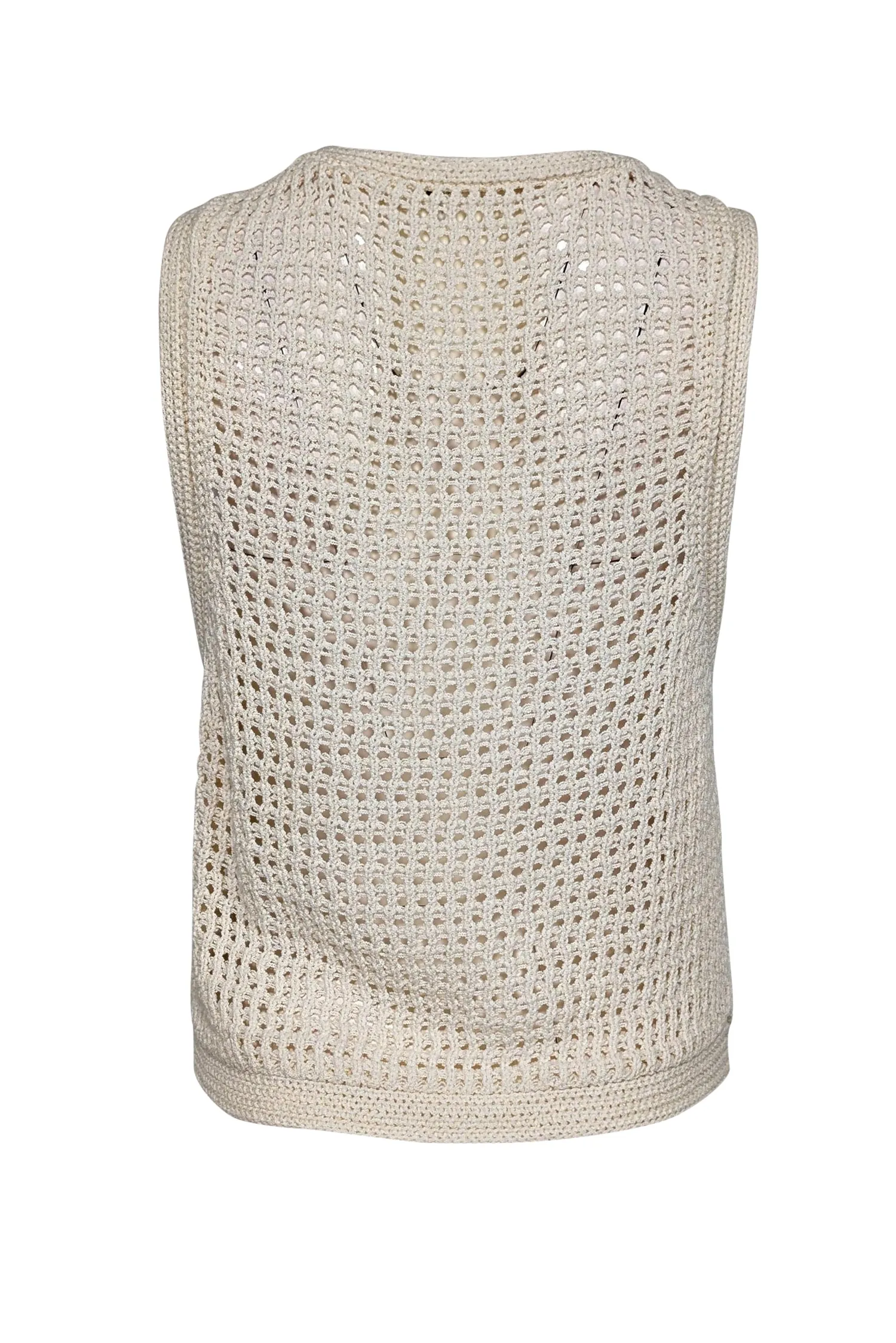 A.L.C. - Cream Open Knit Tank Top Sz XL