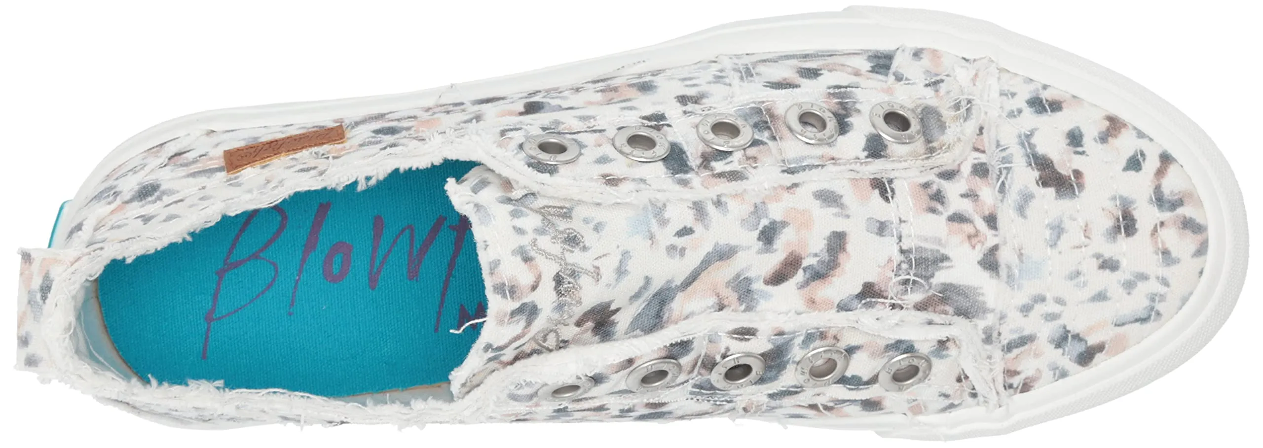 Blowfish Malibu Play Off White Rainforest Leopard Slip On Comfort Sneakers Shoe