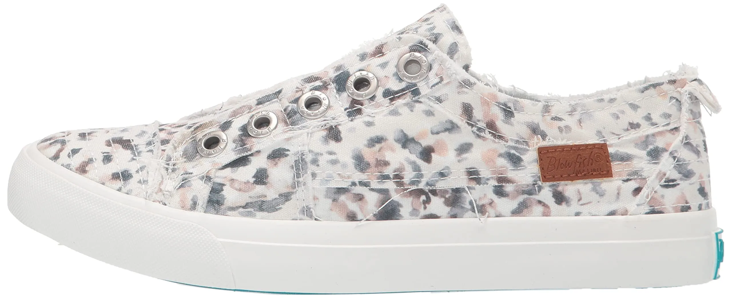 Blowfish Malibu Play Off White Rainforest Leopard Slip On Comfort Sneakers Shoe