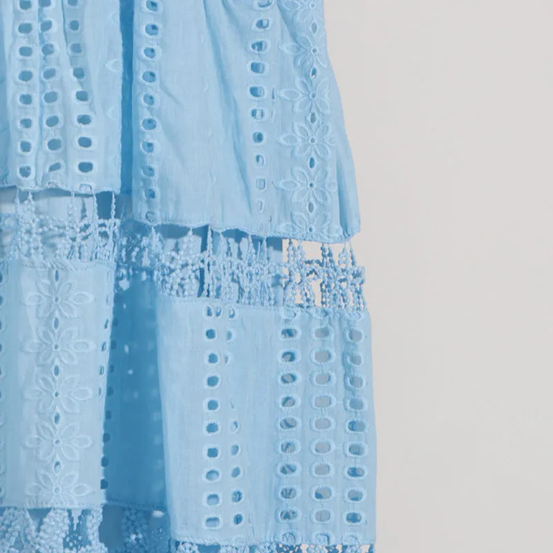 Celeste Eyelet Lace Maxi Dress