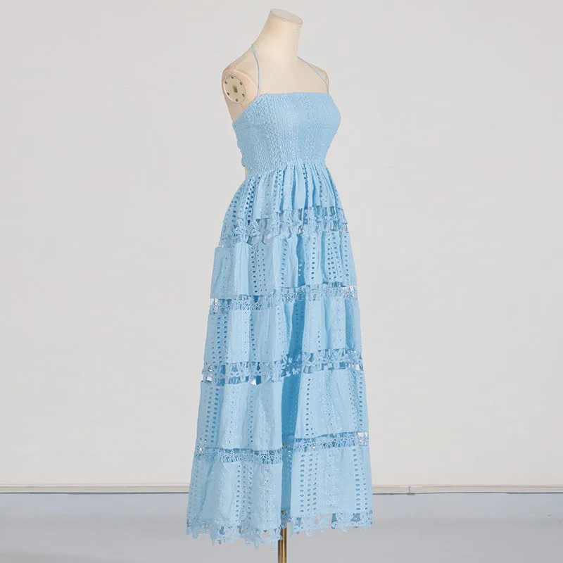 Celeste Eyelet Lace Maxi Dress