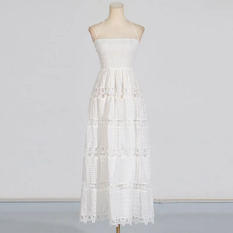 Celeste Eyelet Lace Maxi Dress