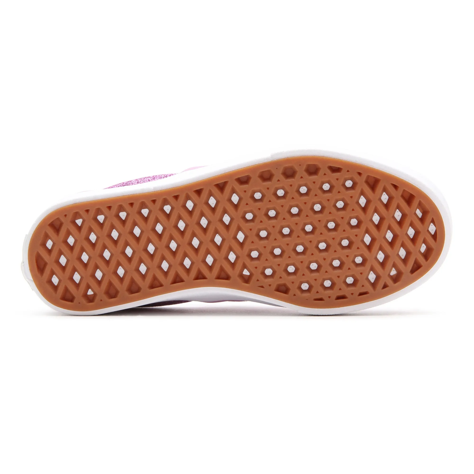 Comfy Cush Slip-On V - Glitter Orchid/True White