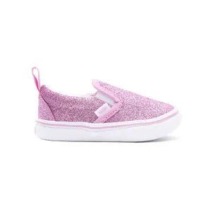 Comfy Cush Slip-On V - Glitter Orchid/True White