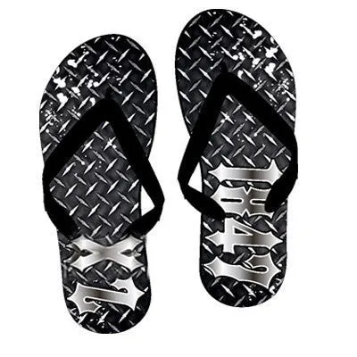 Delta Chi Diamond Plate Flip-Flops - SBL100 - SUB