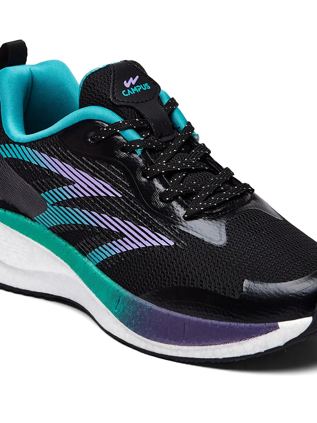 HAZZLE Black Women's Running Shoes