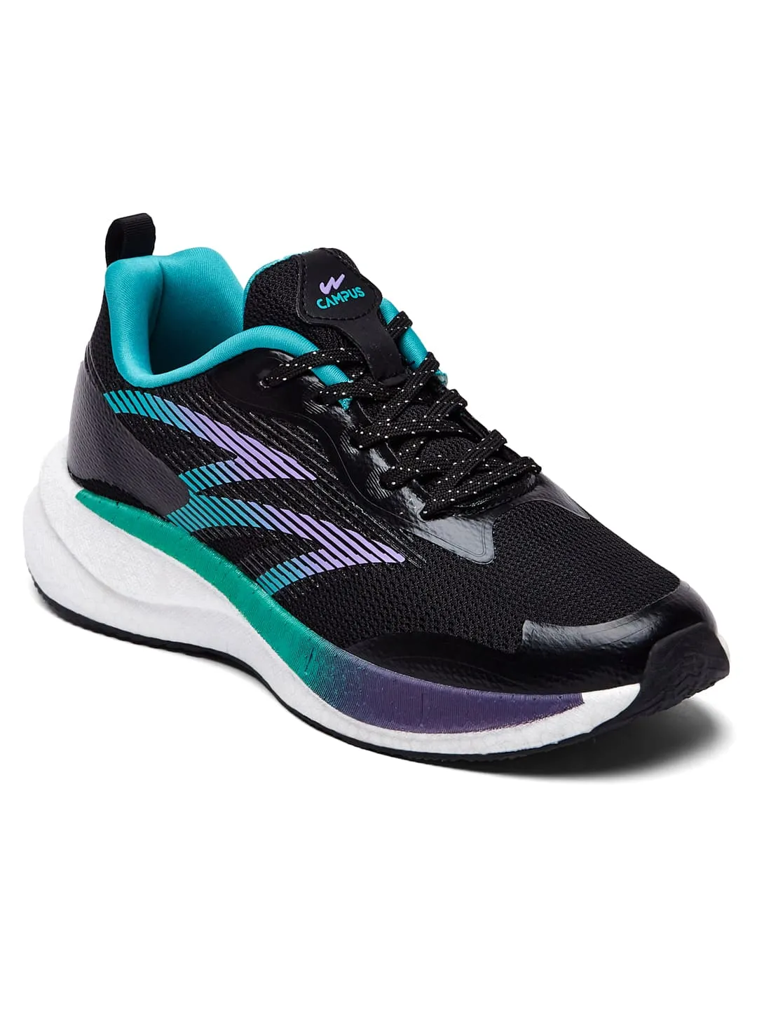 HAZZLE Black Women's Running Shoes