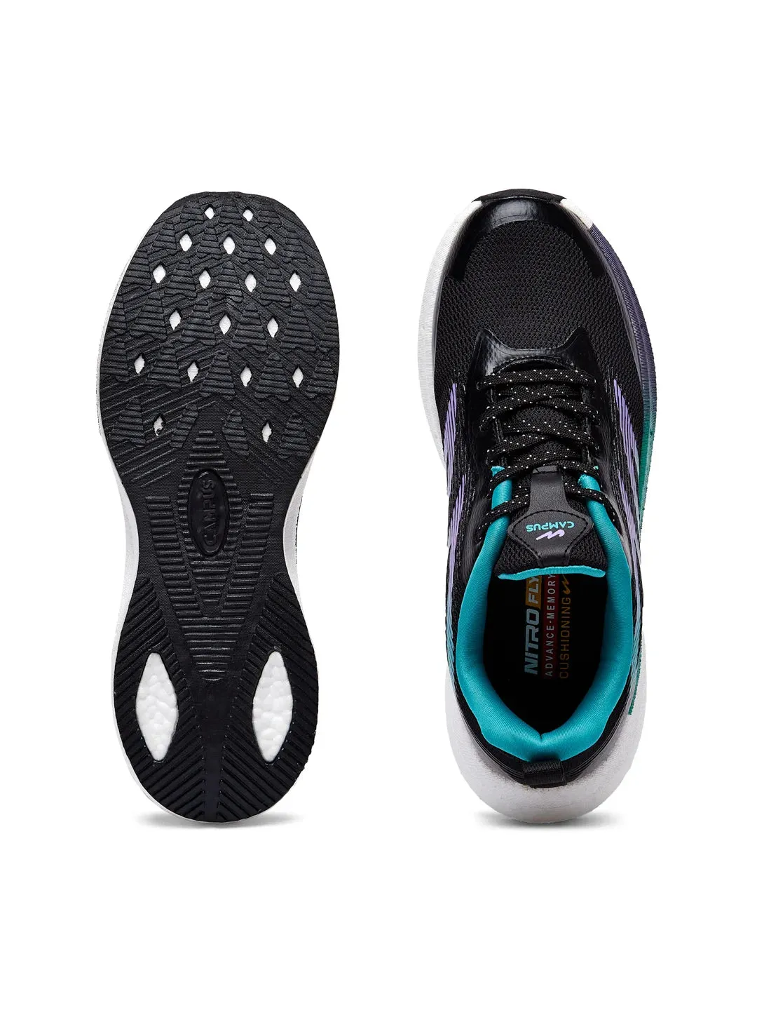 HAZZLE Black Women's Running Shoes