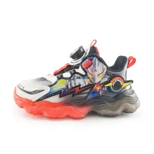 Kids' Superhero Rotary buckle Sneakers – 722 Black Red