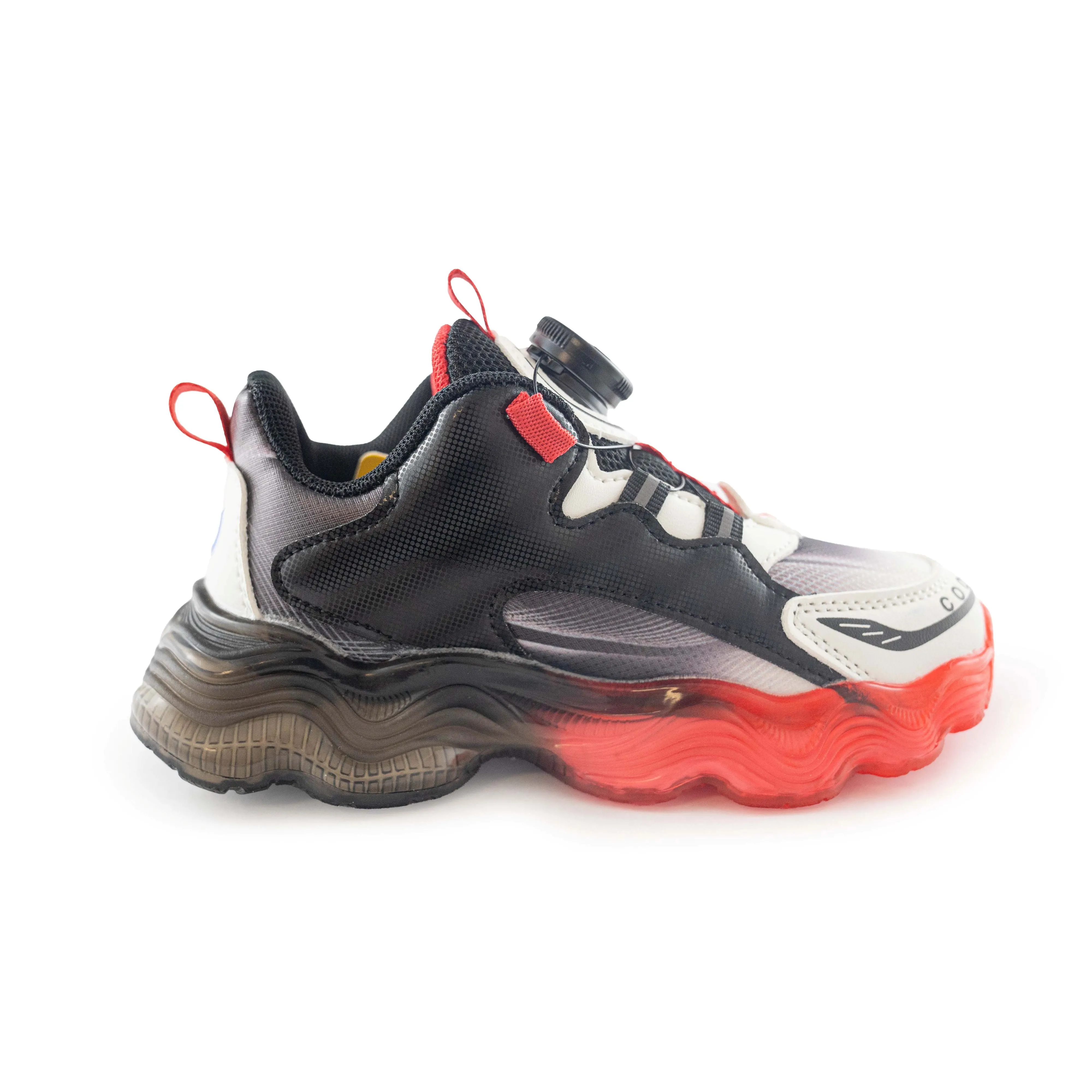 Kids' Superhero Rotary buckle Sneakers – 722 Black Red