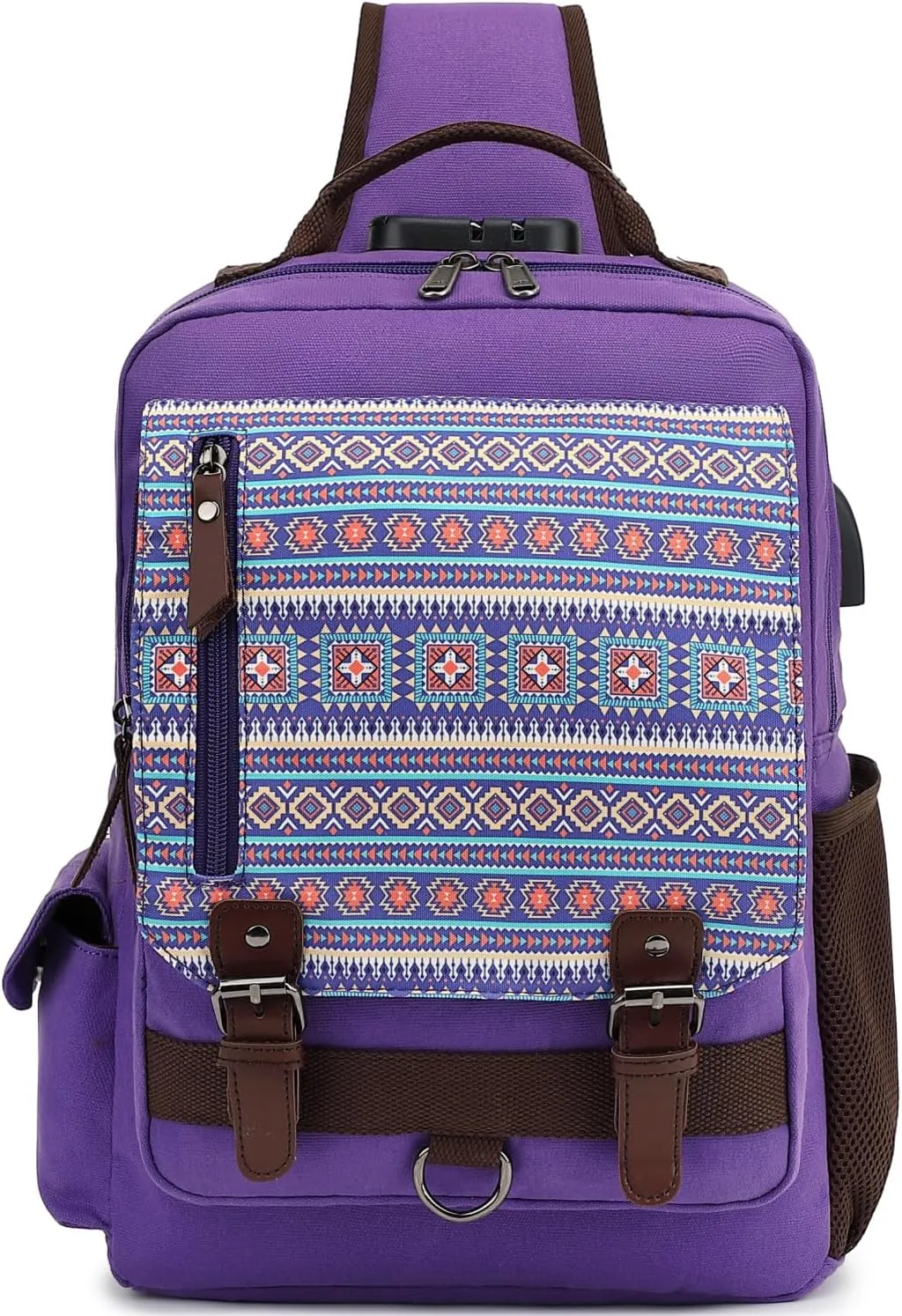 Leaper Canvas Messenger Bag Sling Bag Cross Body Bag Shoulder Bag Black, L