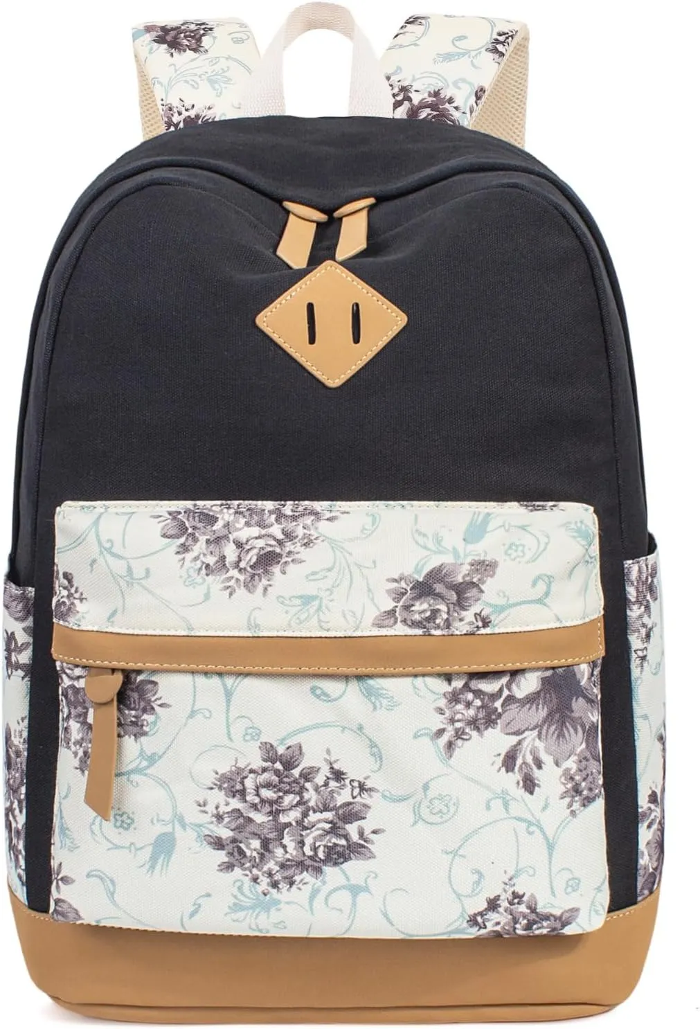 Leaper Cute Laptop Backpack Canvas Bag Daypack bag Lunch Bag Purse 3 in 1