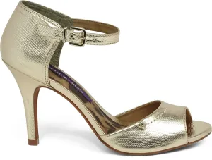Metallic Ankle Strap Sandal - Cravo e Canela