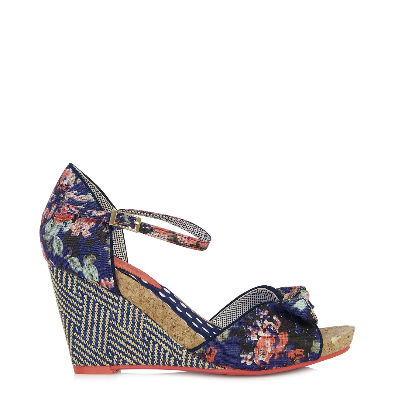 Molly Floral Wedge Sandals by Ruby Shoo