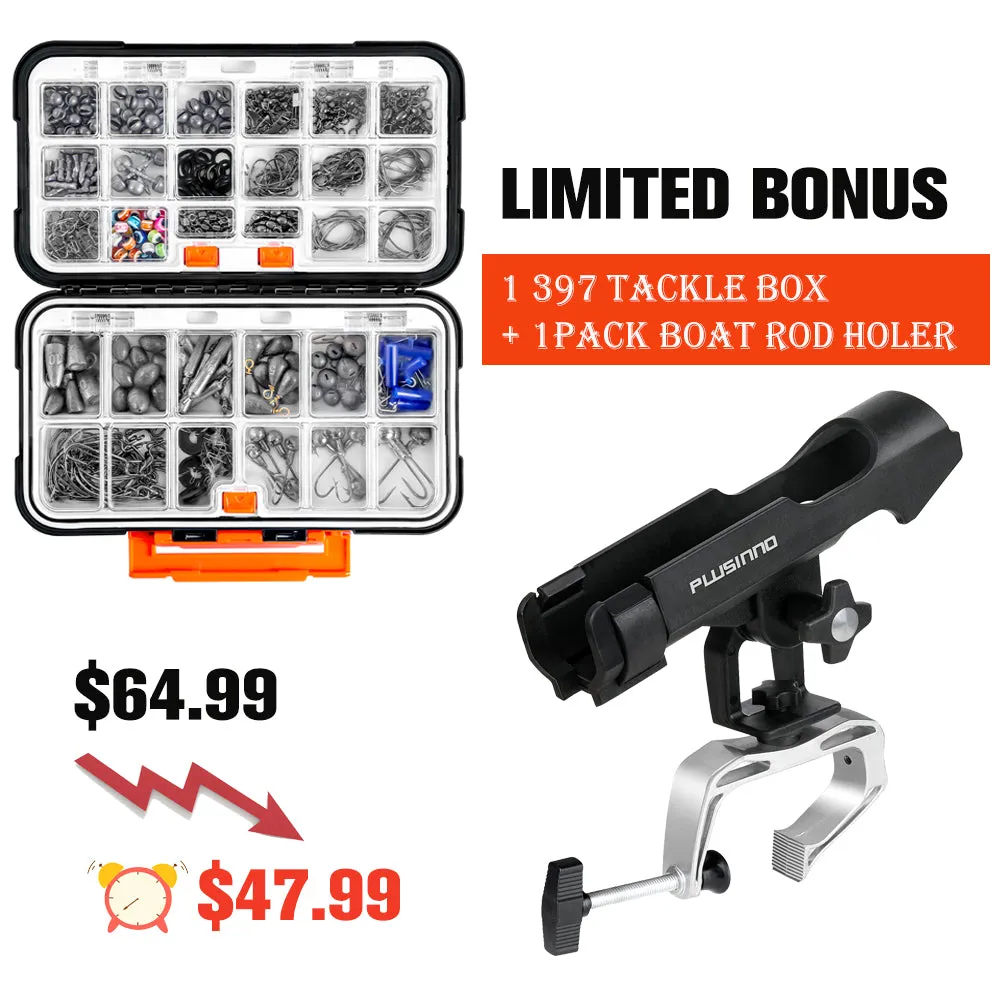 PLUSINNO 397pcs Fishing Accessories Kit
