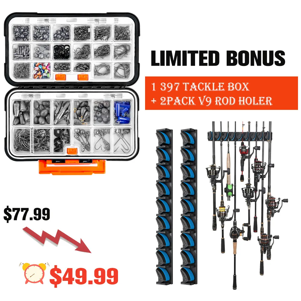PLUSINNO 397pcs Fishing Accessories Kit