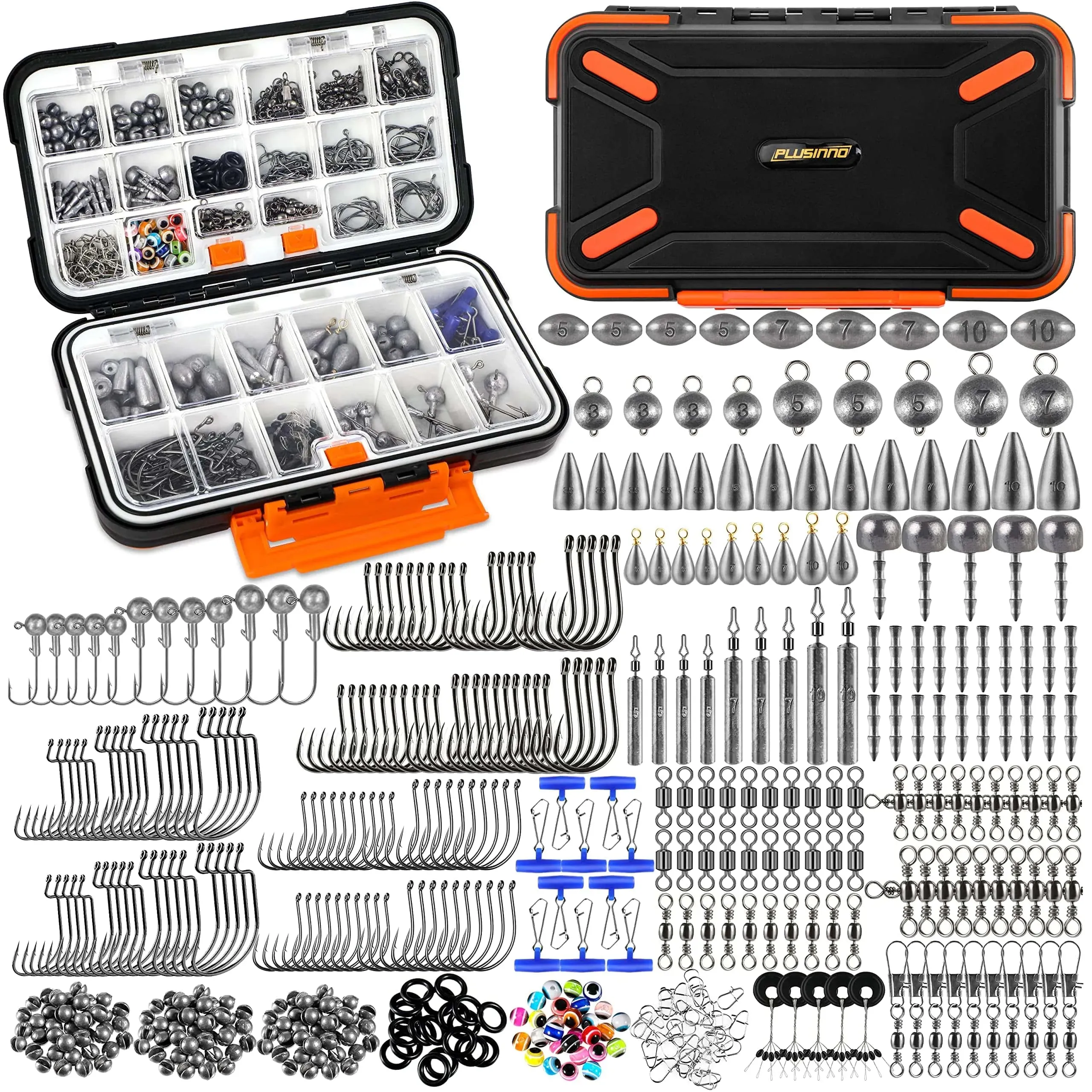 PLUSINNO 397pcs Fishing Accessories Kit