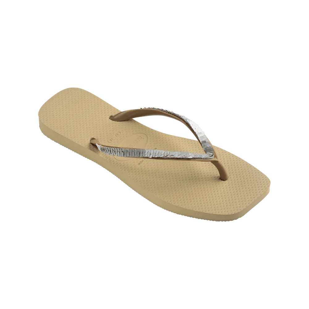 Slim Square Magic Sequin Flip Flop