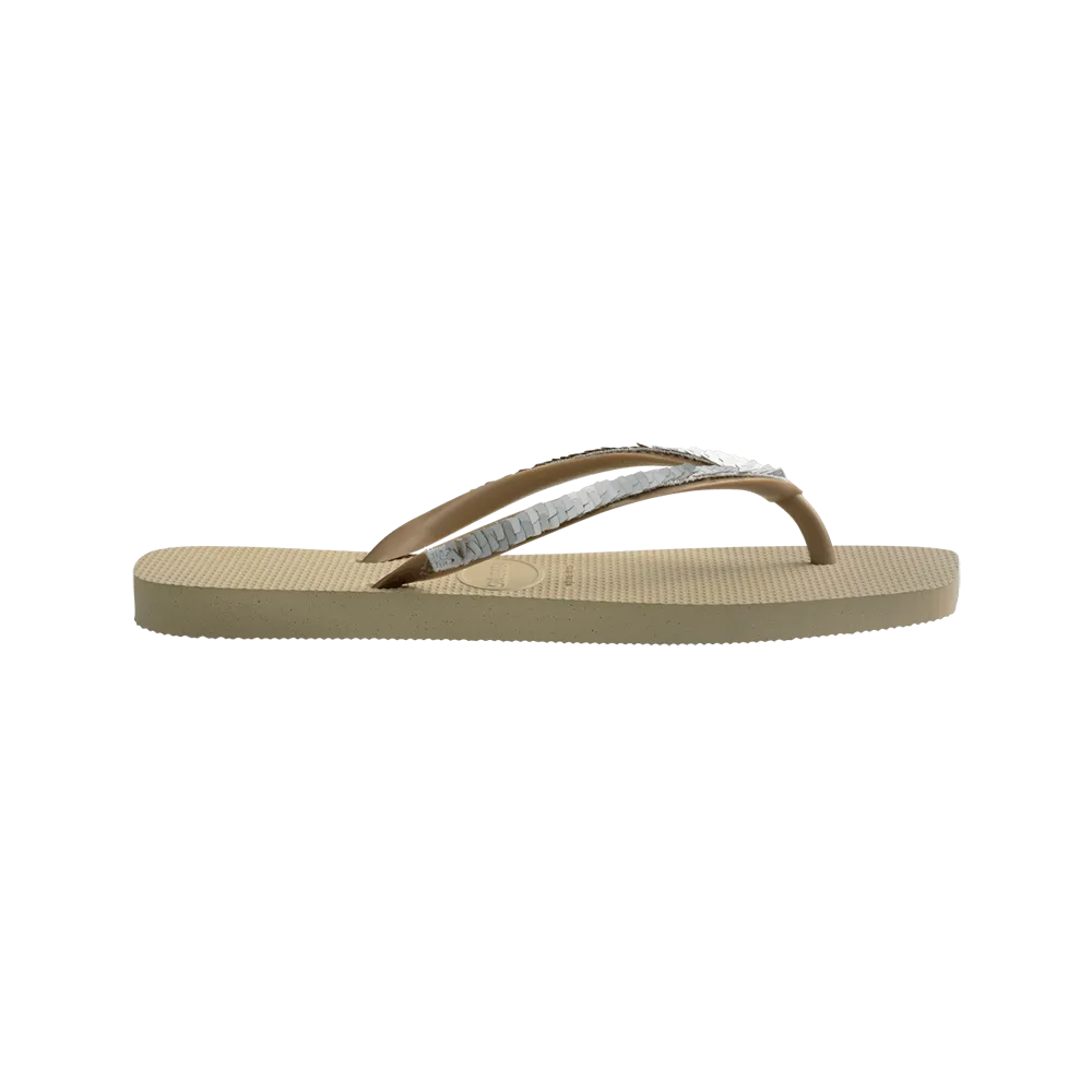 Slim Square Magic Sequin Flip Flop