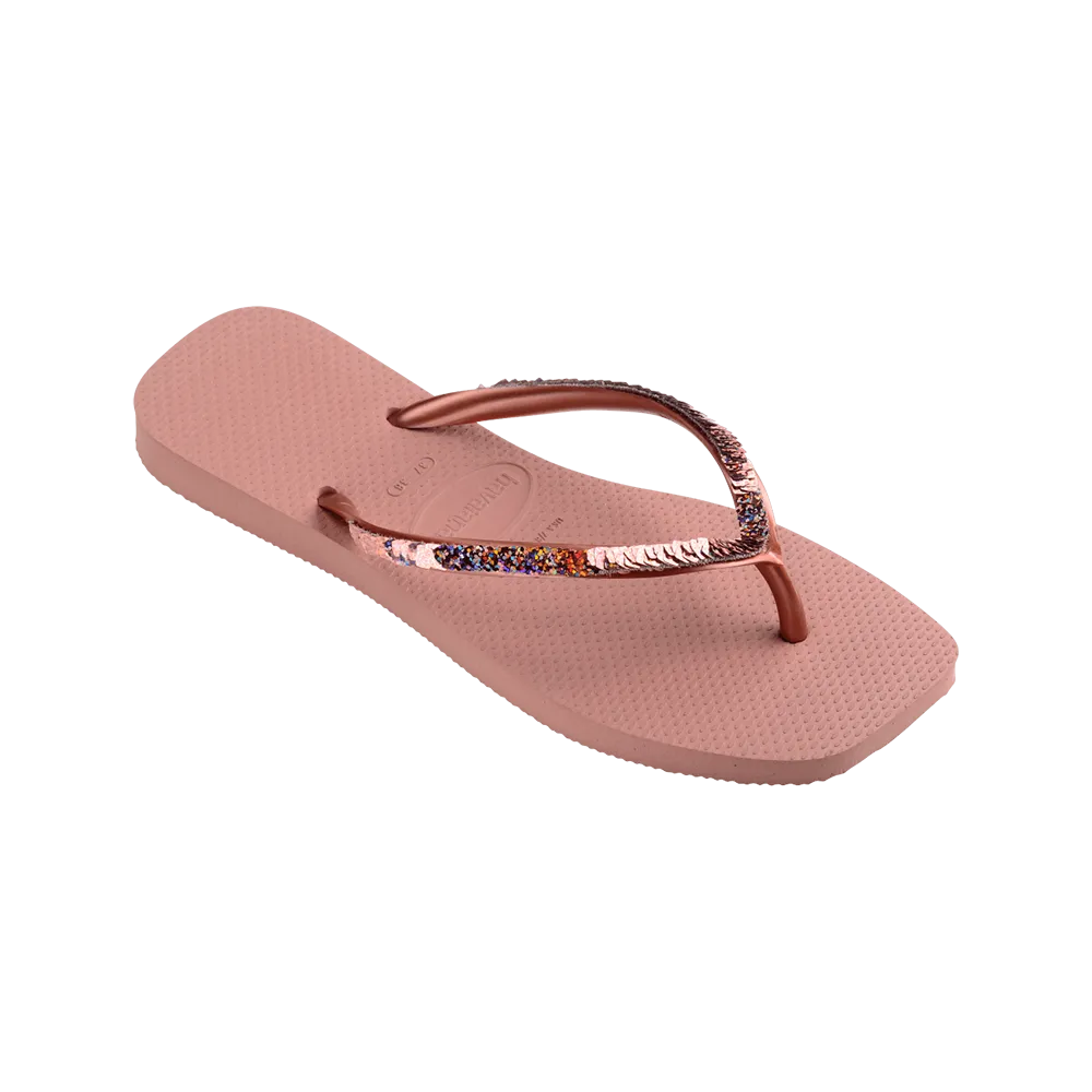 Slim Square Magic Sequin Flip Flop