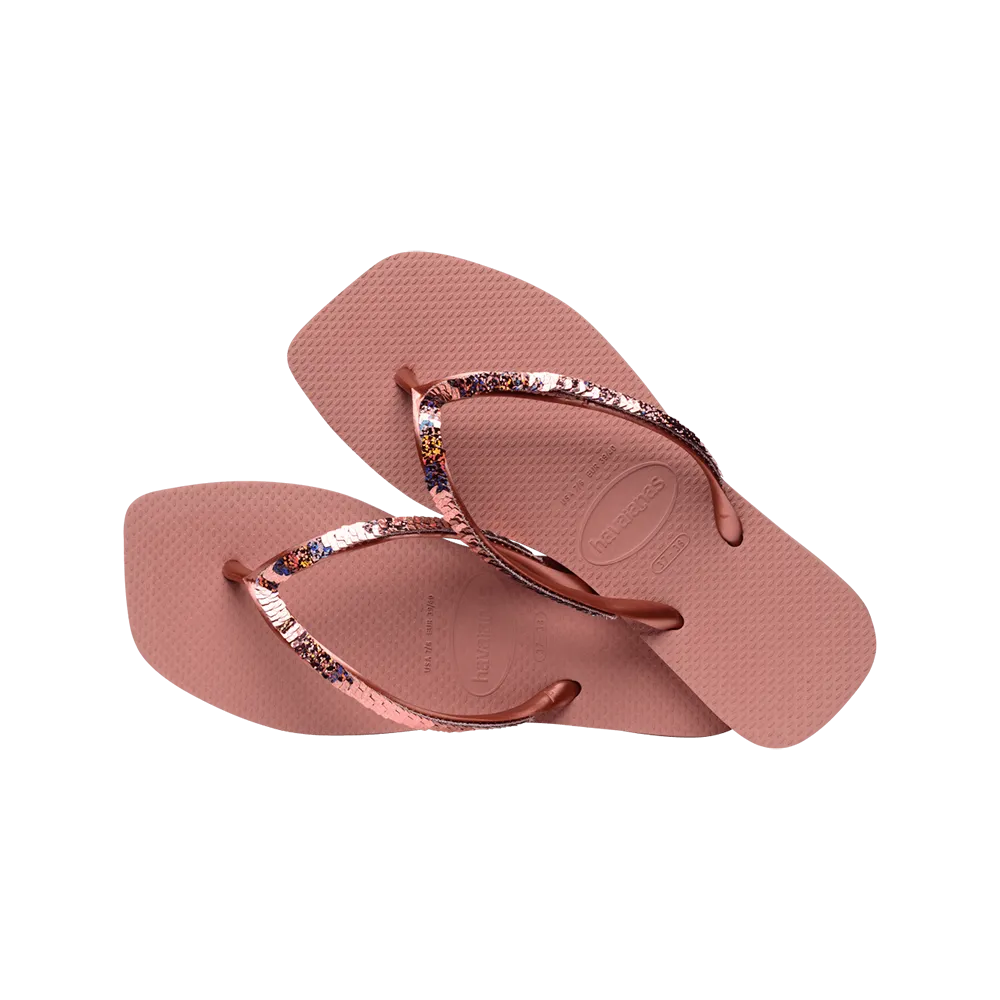 Slim Square Magic Sequin Flip Flop