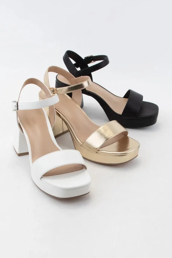 Soda Slater Chunky Platform Block Heel Sandal