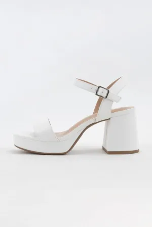 Soda Slater Chunky Platform Block Heel Sandal