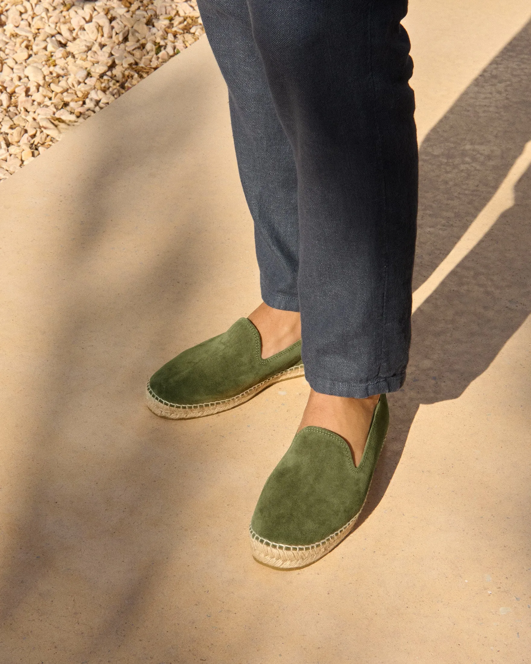 Suede Espadrilles - R37C0 - Hamptons Olive