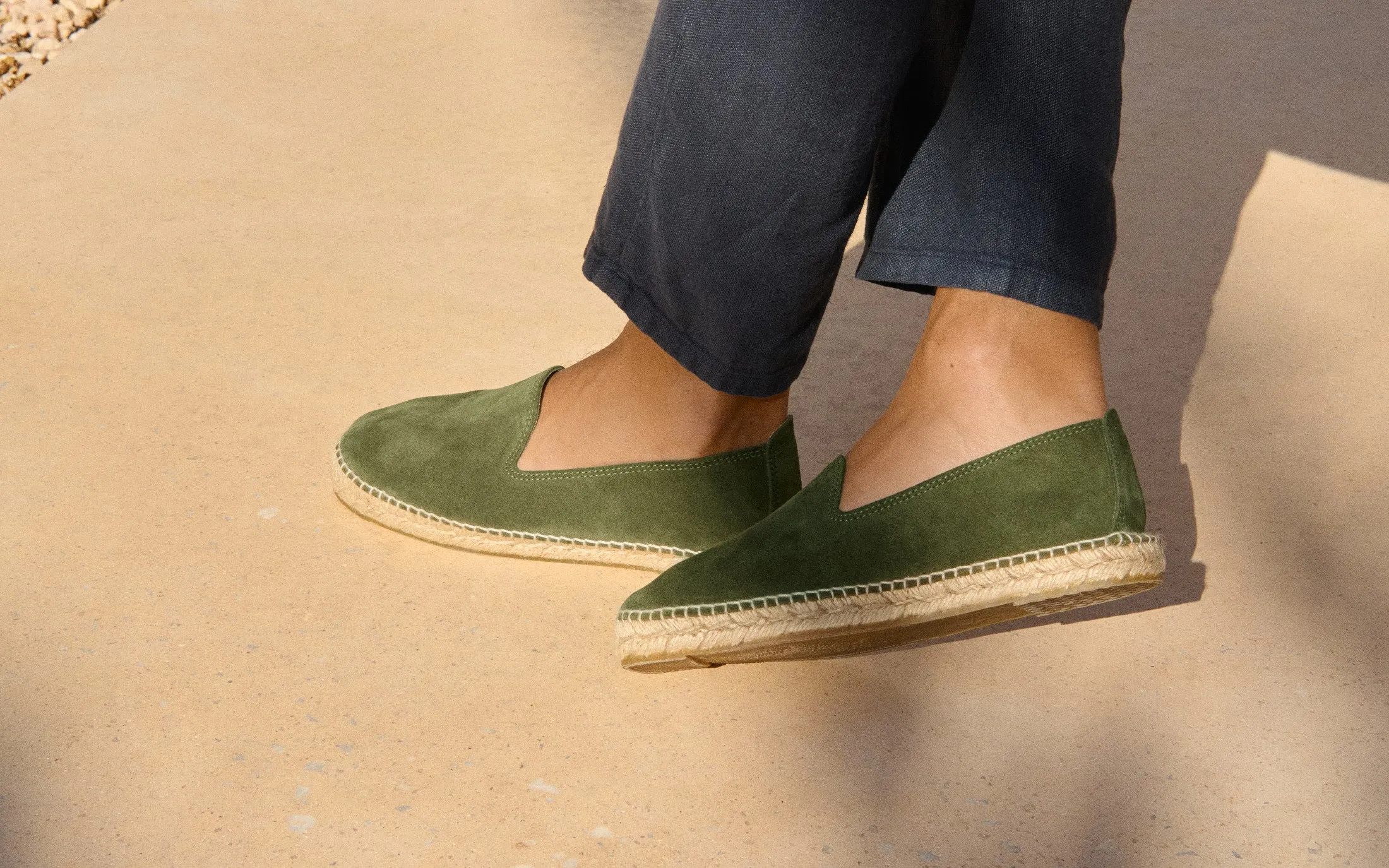 Suede Espadrilles - R37C0 - Hamptons Olive