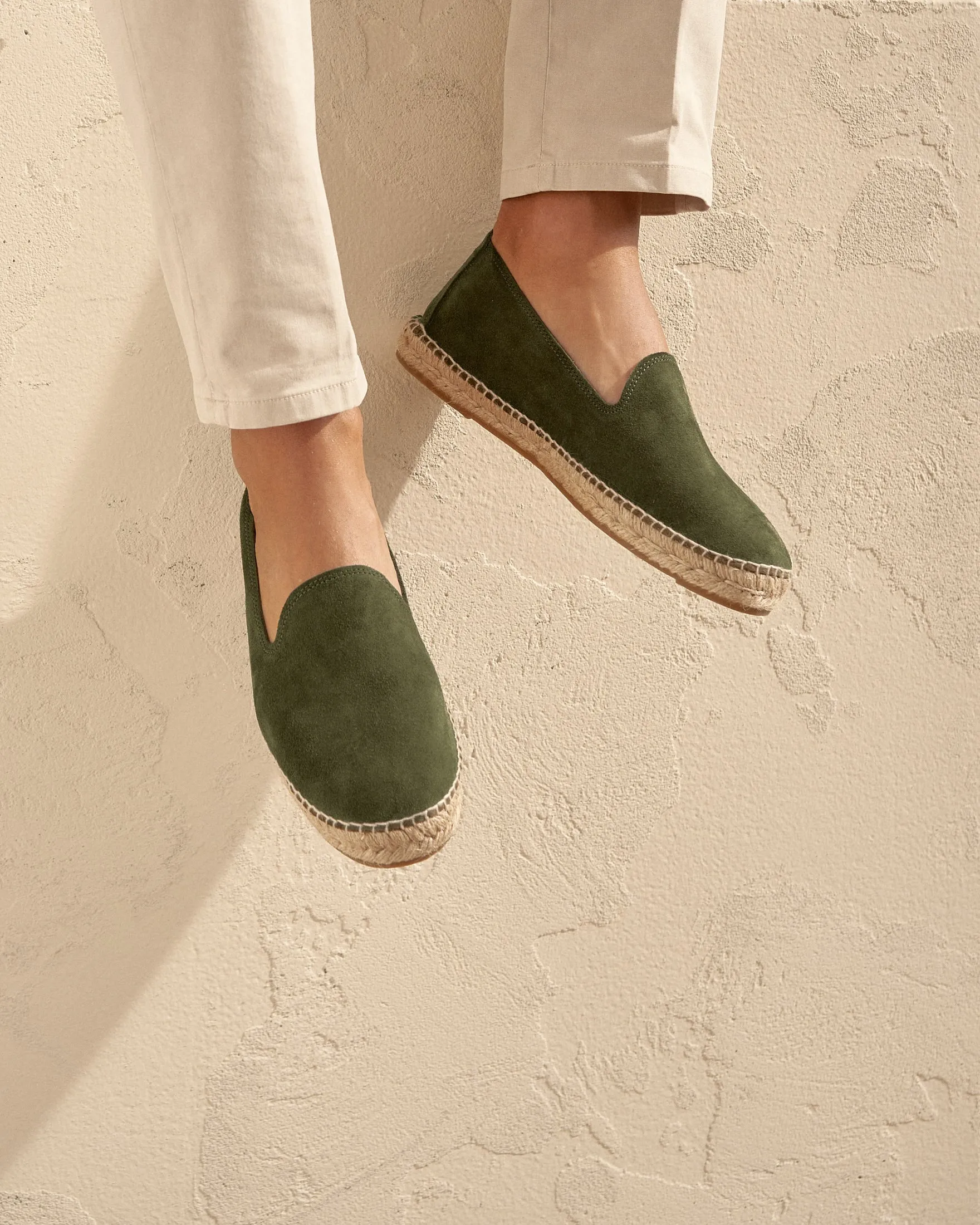 Suede Espadrilles - R37C0 - Hamptons Olive