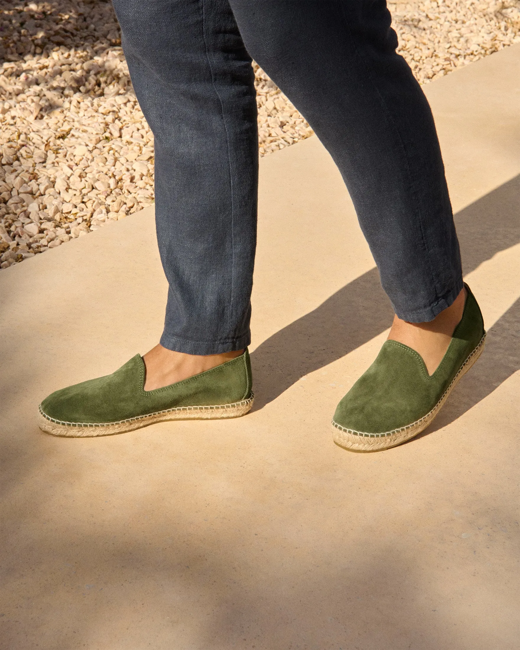 Suede Espadrilles - R37C0 - Hamptons Olive