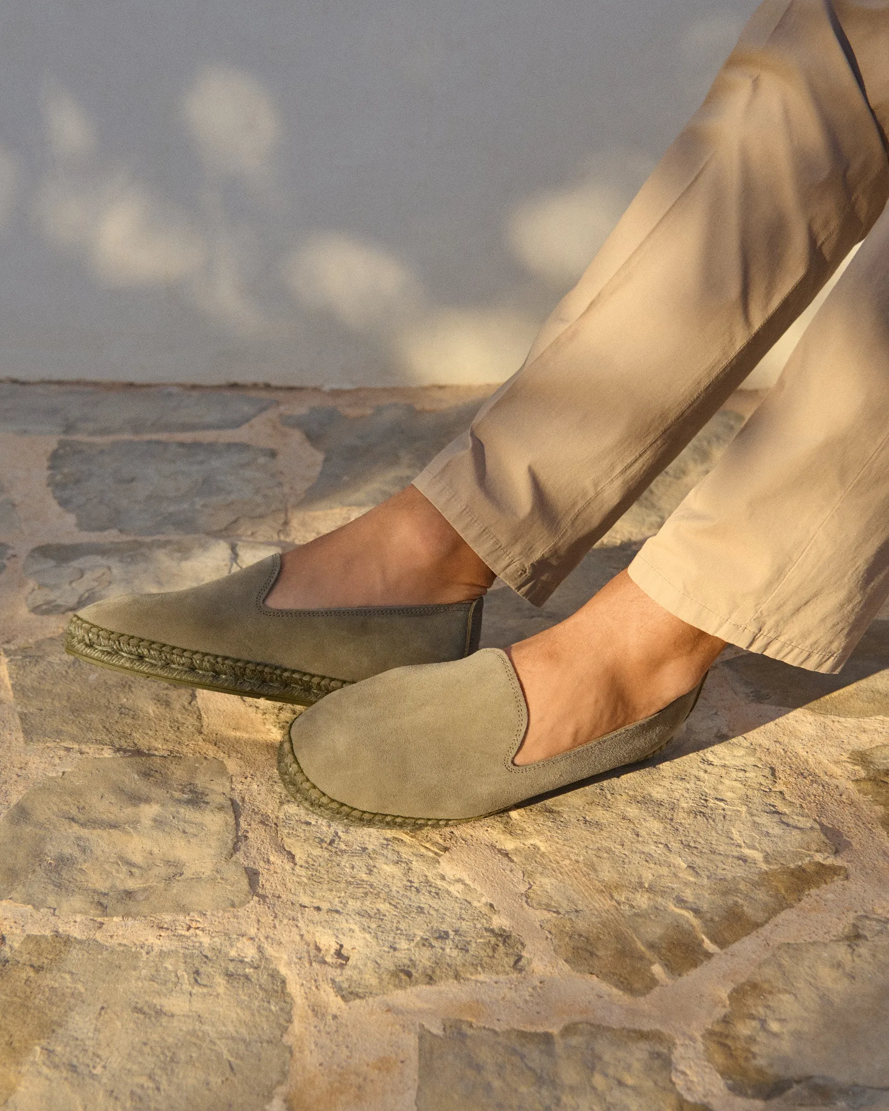 Suede Espadrilles - R47C0 - Hamptons Forest On Tone