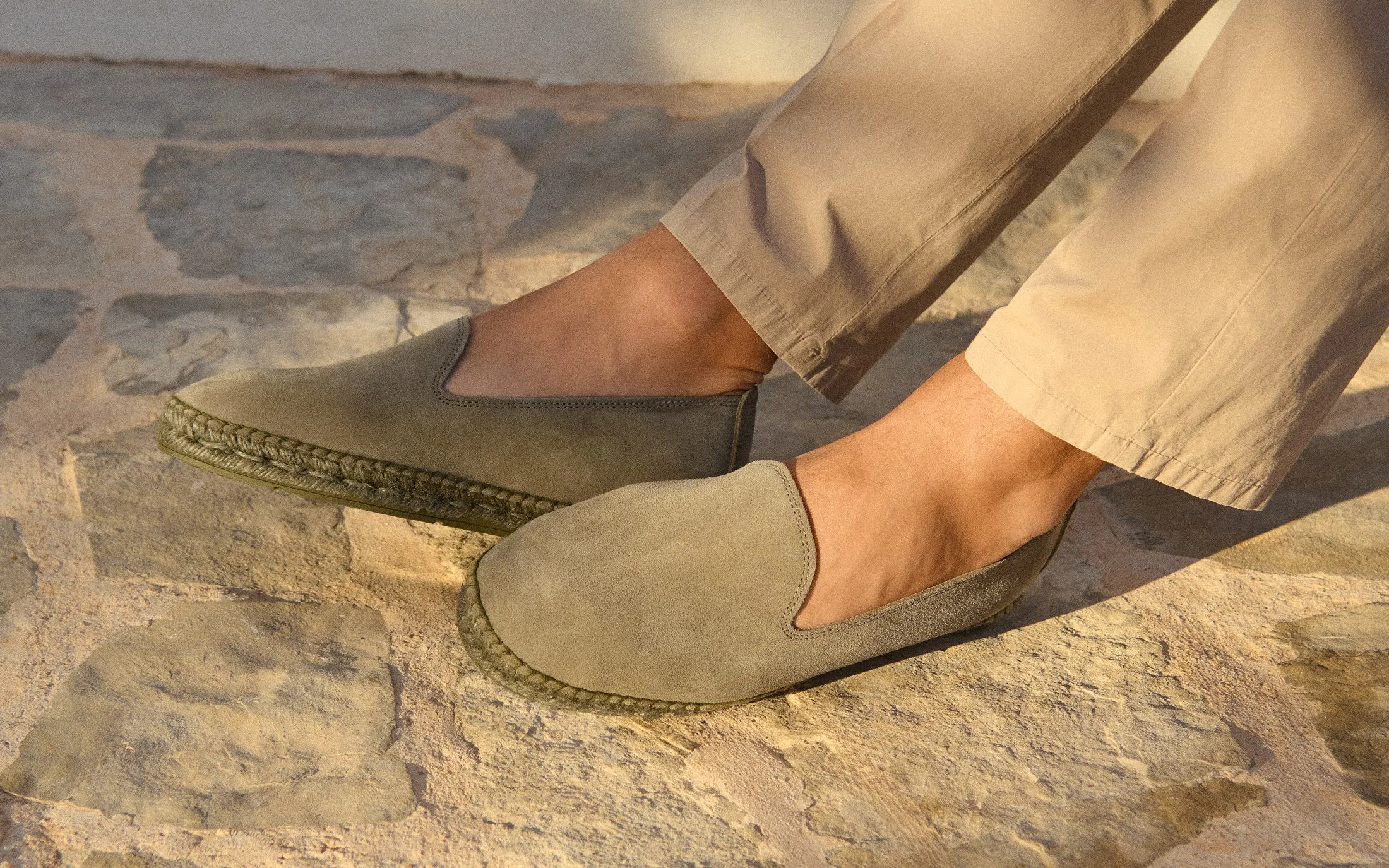 Suede Espadrilles - R47C0 - Hamptons Forest On Tone
