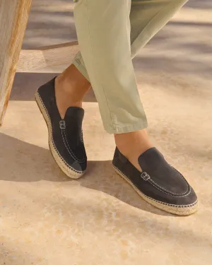 Suede Traveler Loafers Espadrilles - W10LT - Hamptons Carbon Grey