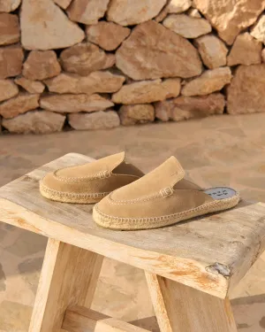 Suede Traveler Loafers Mules - M28MT - Hamptons Washed Beige
