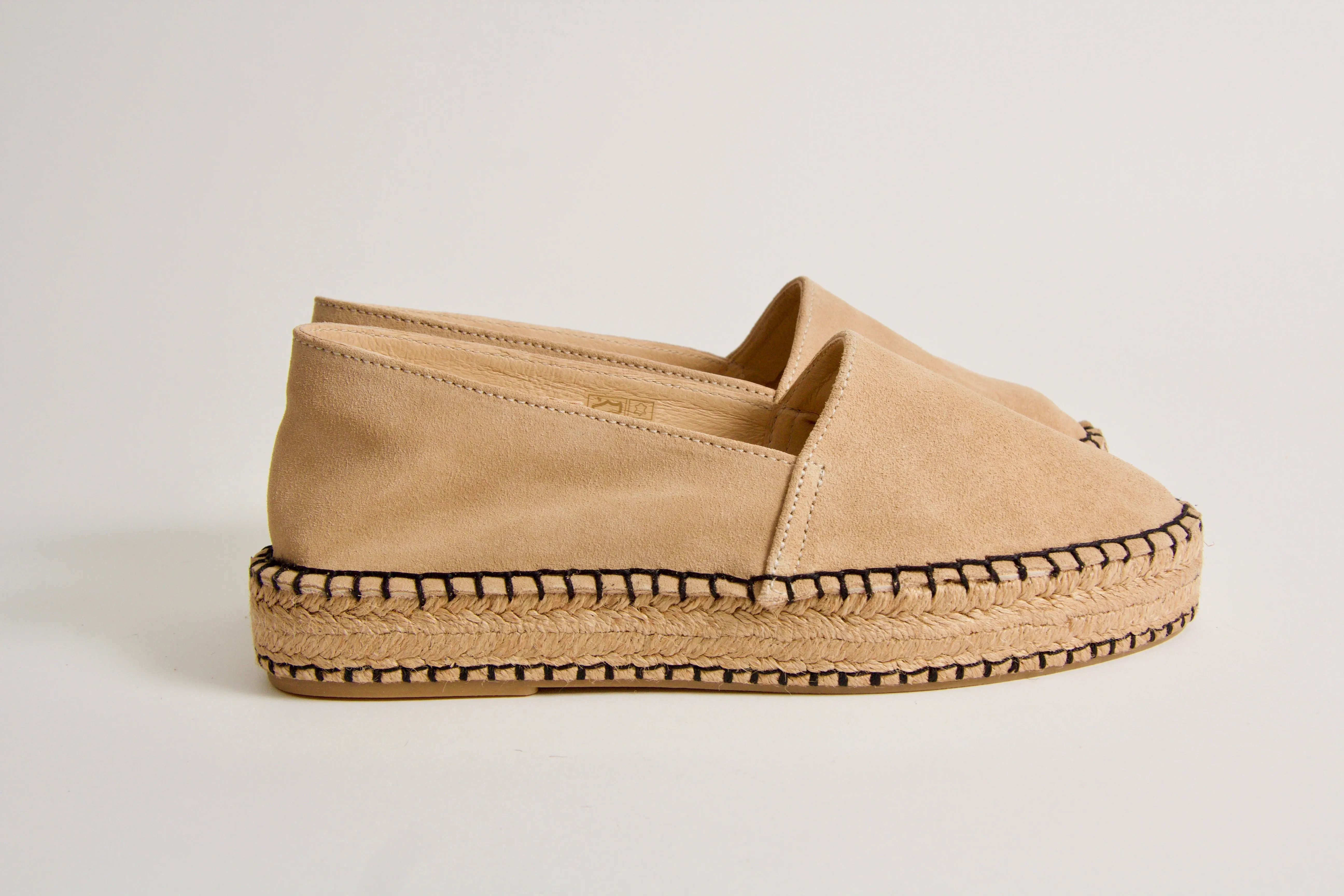Valentina Beige Suede Espadrilles