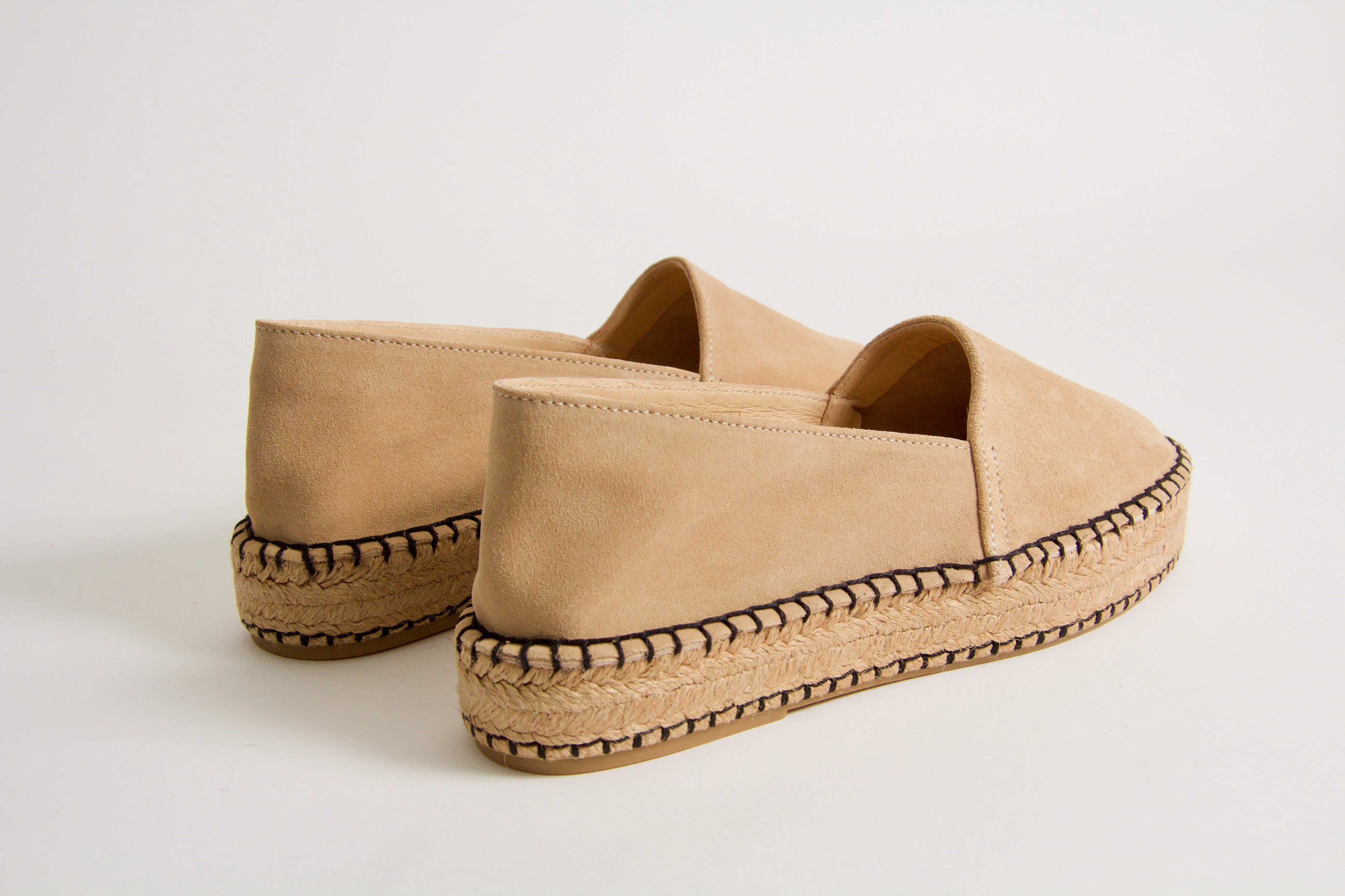Valentina Beige Suede Espadrilles