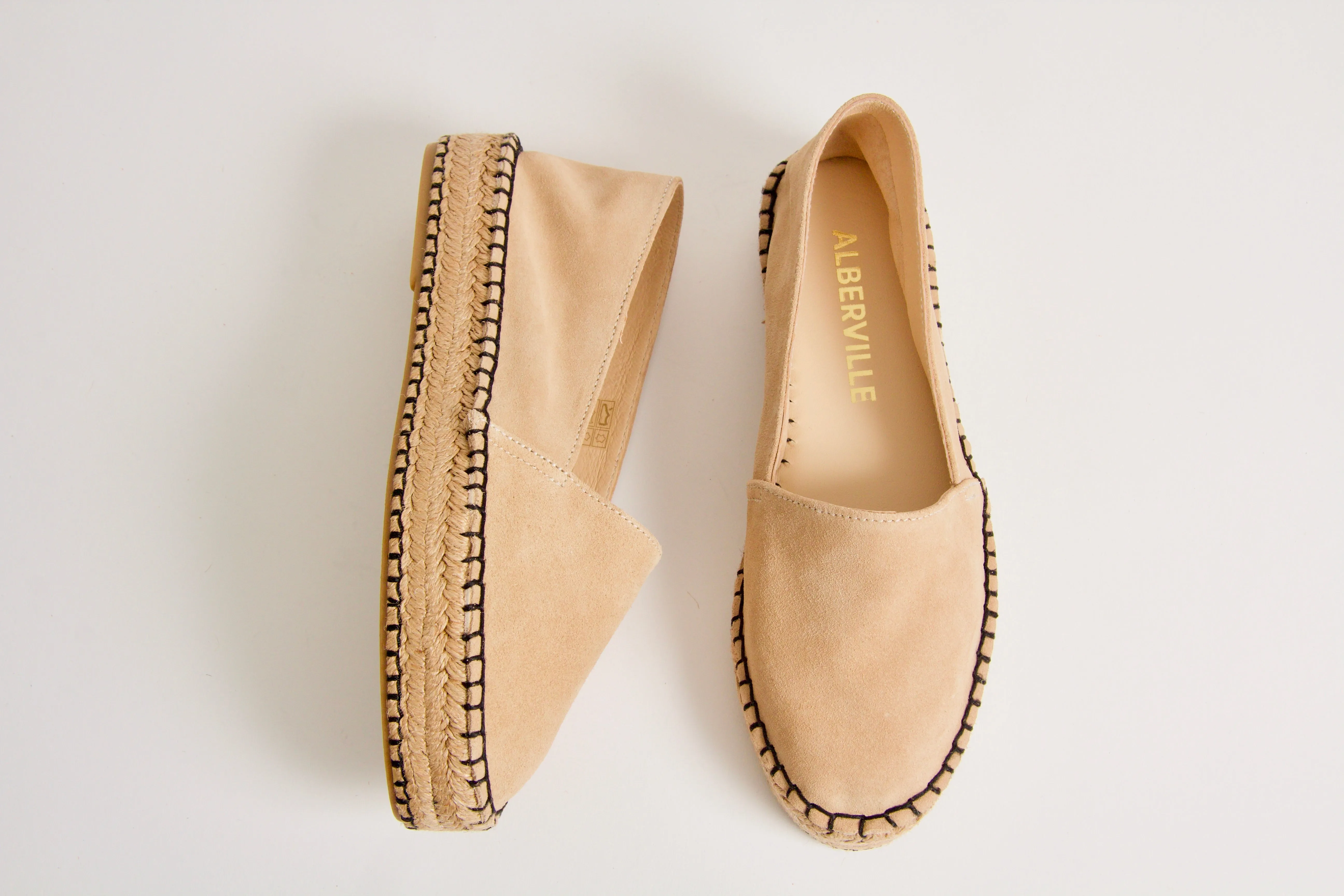 Valentina Beige Suede Espadrilles
