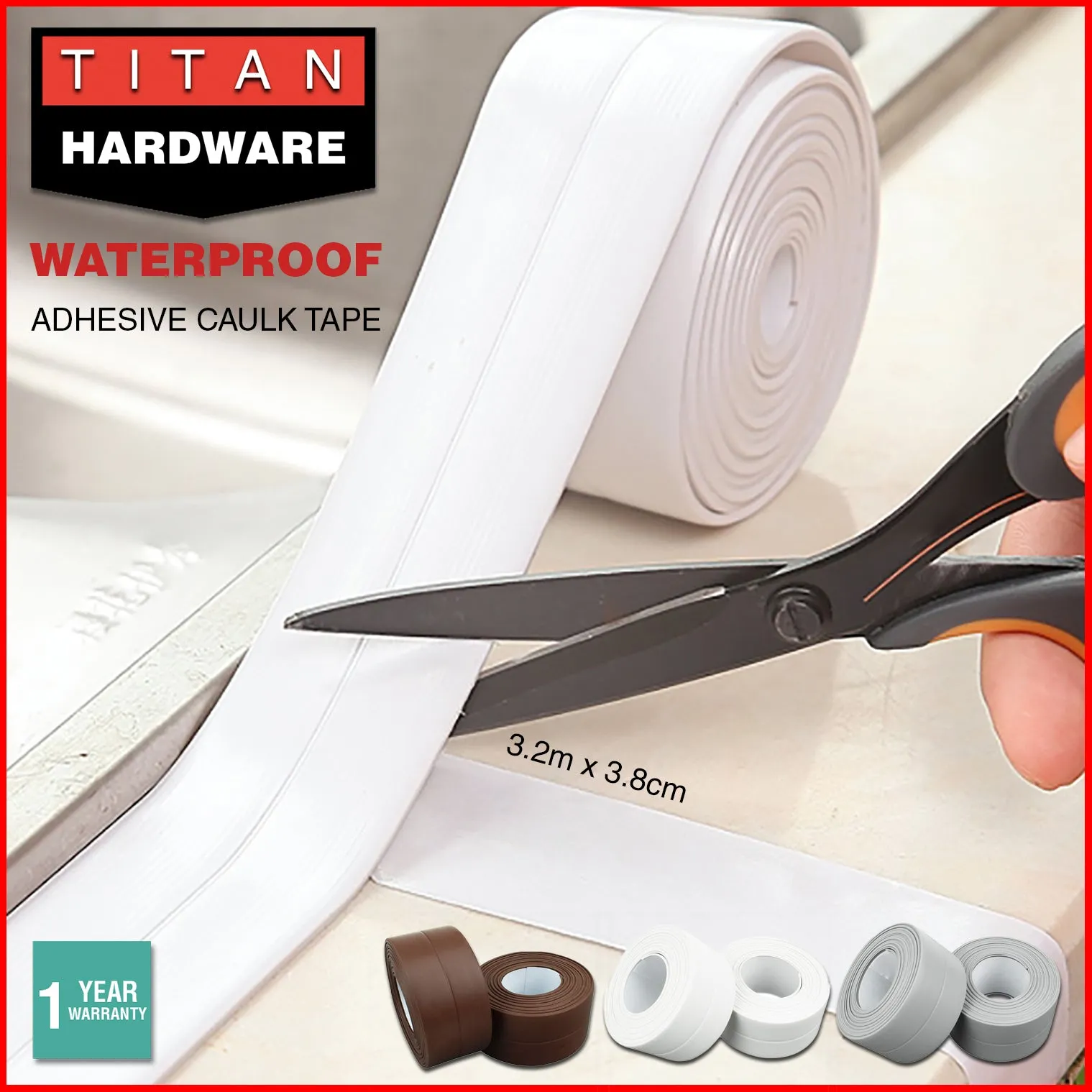 Waterproof Tape Rubber Repair Self Adhesive Sealing Caulk Rescue Bonding Strong