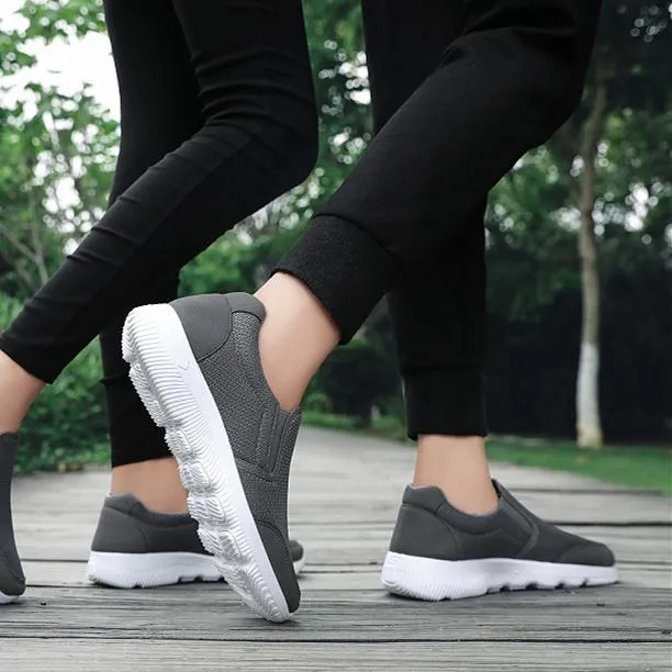 Women's flat slip on sneakers comfy walking slip resistant