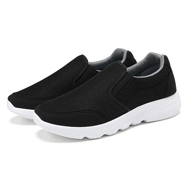 Women's flat slip on sneakers comfy walking slip resistant