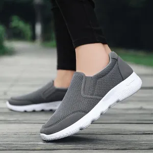Women's flat slip on sneakers comfy walking slip resistant