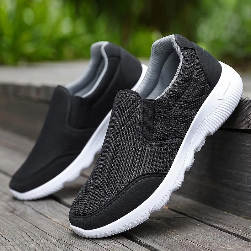 Women's flat slip on sneakers comfy walking slip resistant